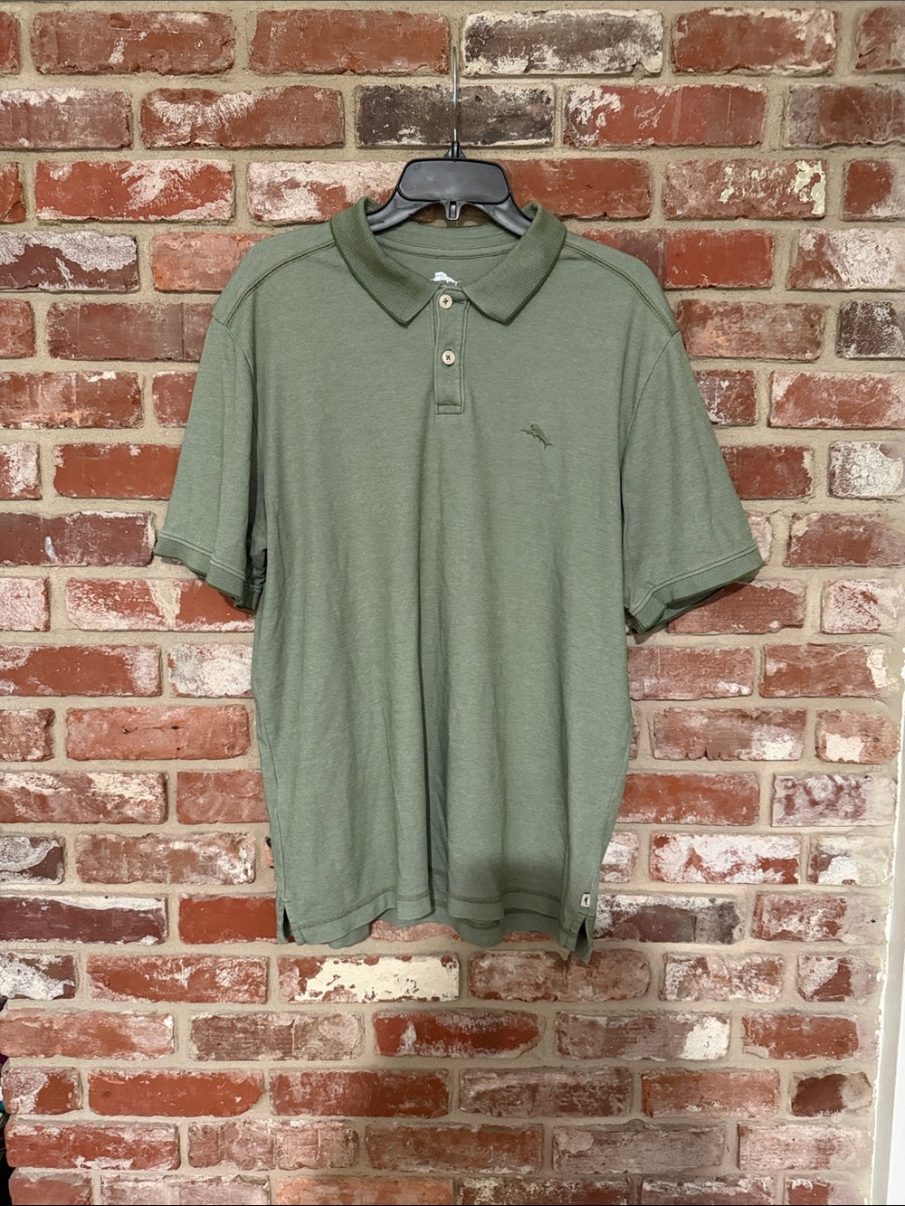 Tommy Bahama Olive Green Short Sleeve Polo